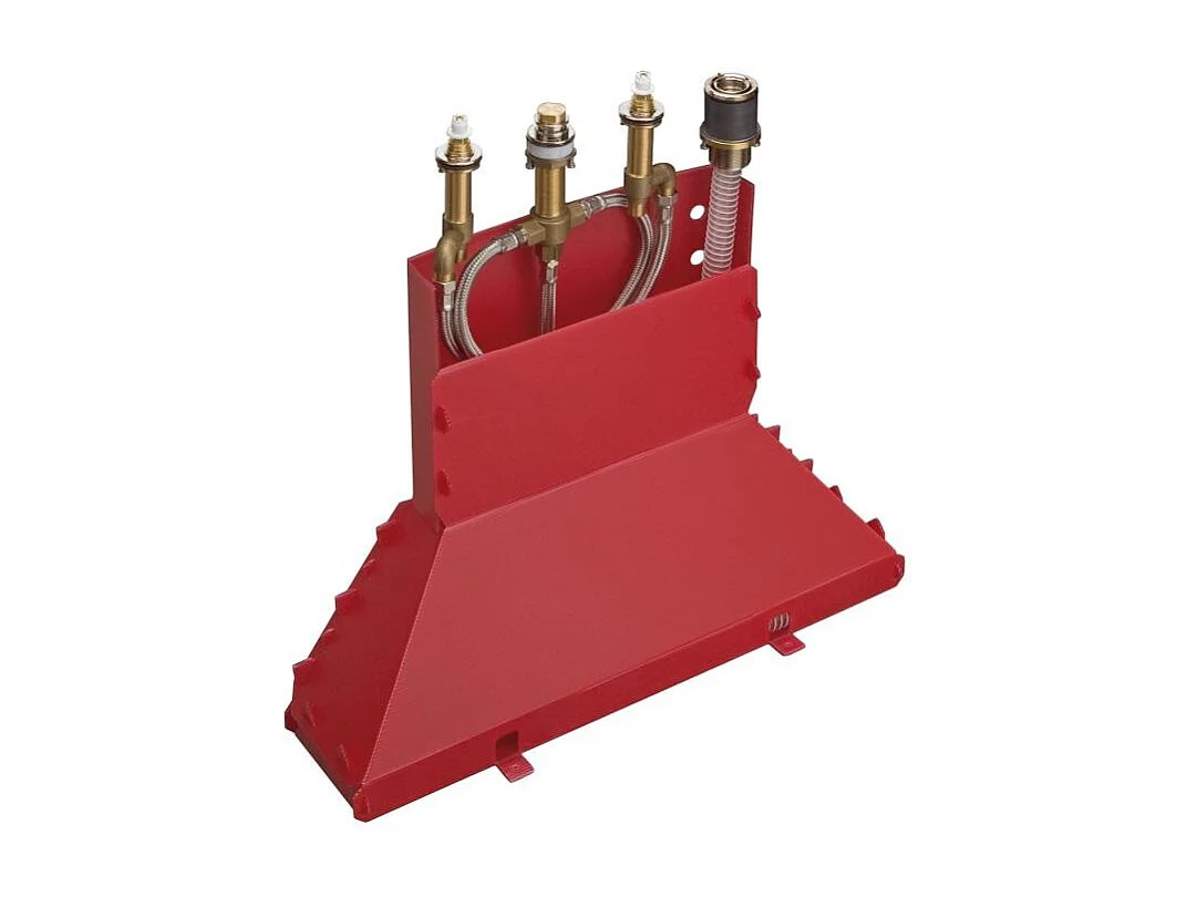 HANSGROHE Mélangeur 4 trous Metropol pour baignoire avec Secuflex poignée étrier Chromé avec Corps encastré