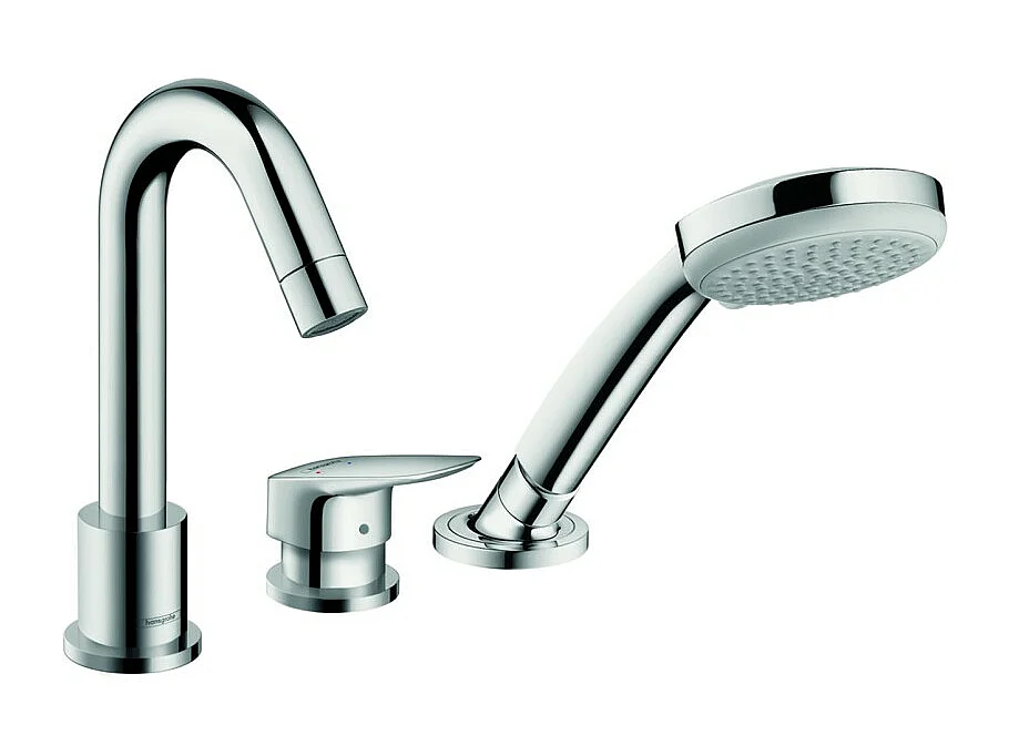 Robinet mitigeur bain douche 3 trous HANSGROHE Logis chromé