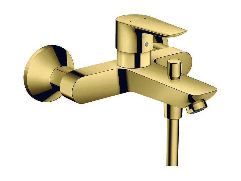 HANSGROHE Talis E mezclador mecánico para bañera y ducha aspecto dorado pulido