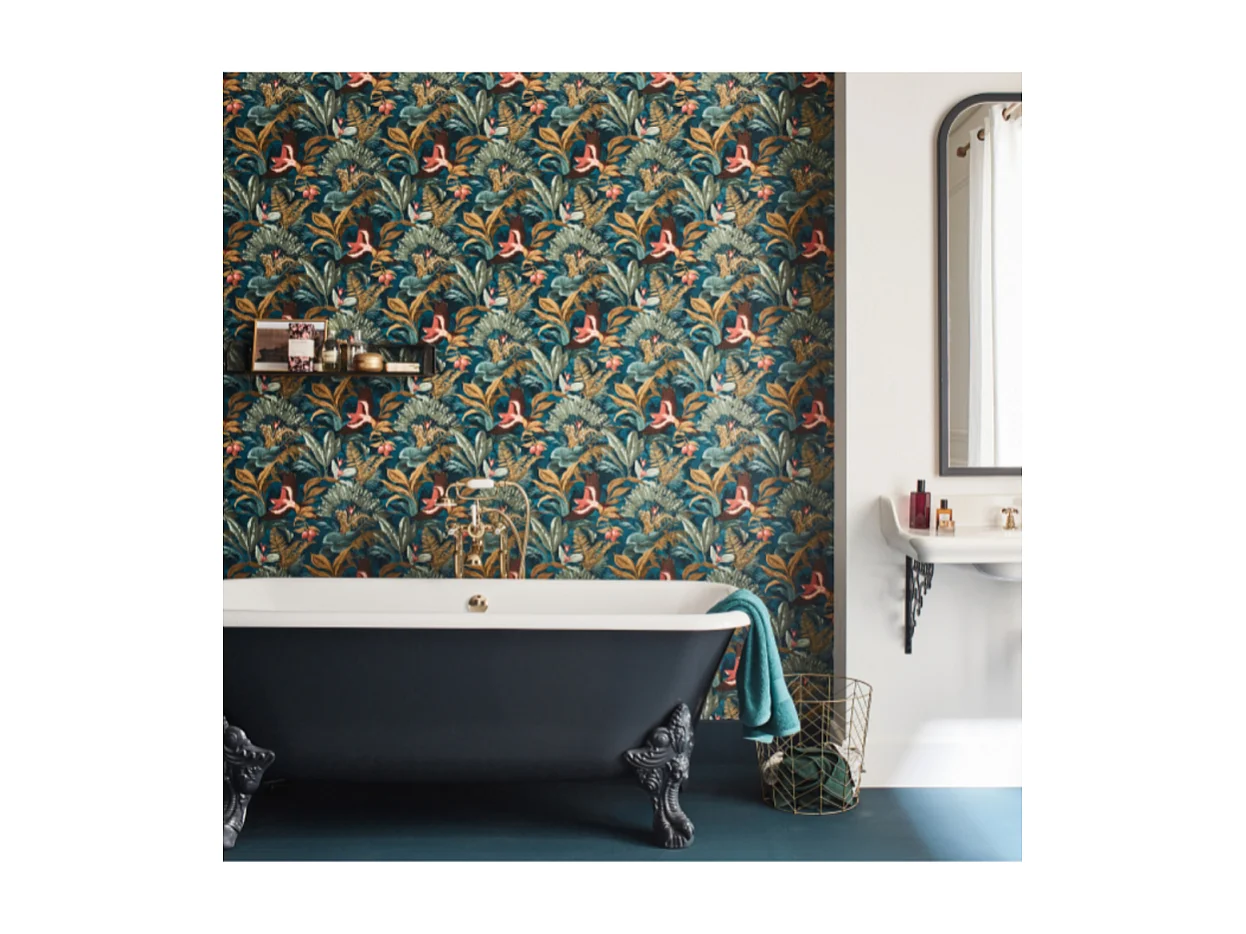 JACOB DELAFON Mélangeur bain douche Cléo 1889 montage au sol Or Beige avec corps encastré au sol