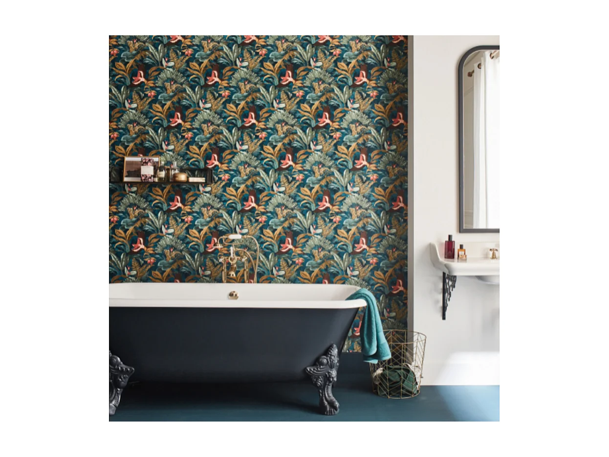 JACOB DELAFON Mélangeur bain douche Cléo 1889 montage au sol Or Beige avec corps encastré au sol