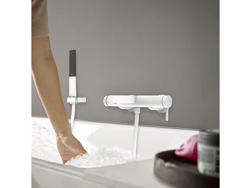 Mitigeur bain douche mécanique HANSGROHE Finoris blanc mat