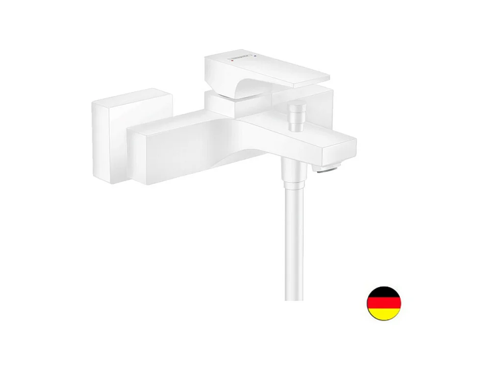 Mitigeur bain douche mécanique HANSGROHE Metropol blanc mat