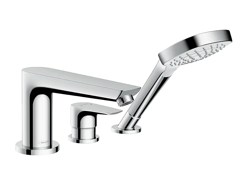 Robinet mitigeur bain douche HANSGROHE Talis E 3 trous chromé