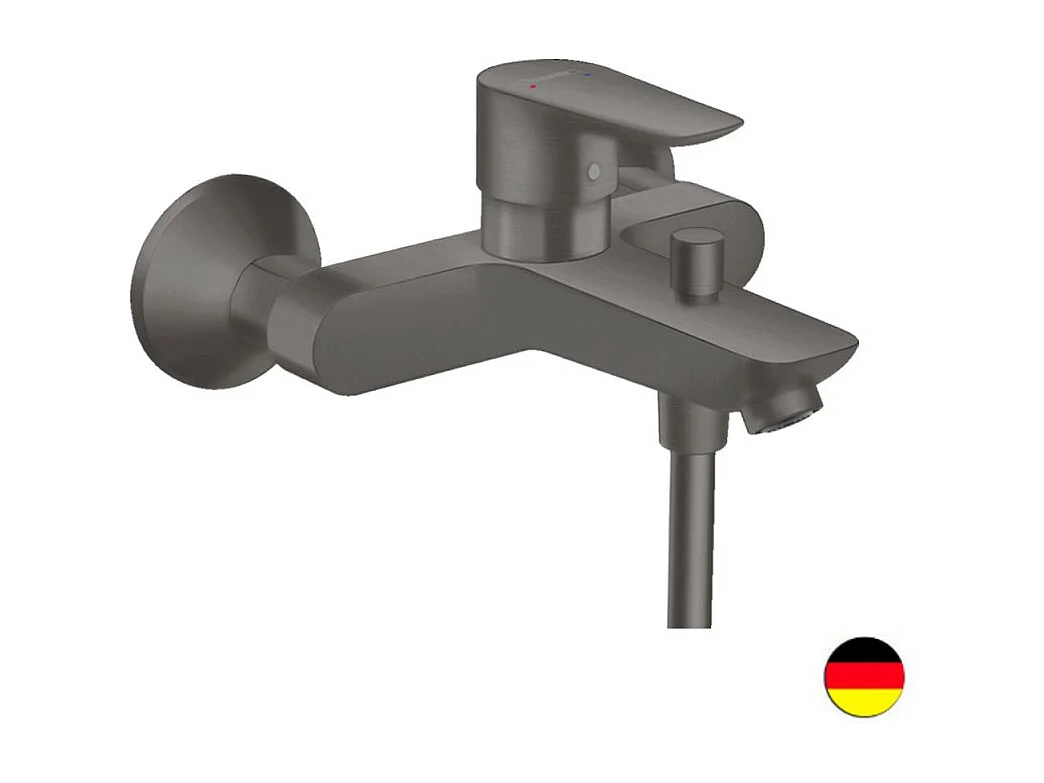 Mitigeur bain douche mécanique HANSGROHE Talis E noir chromé brossé