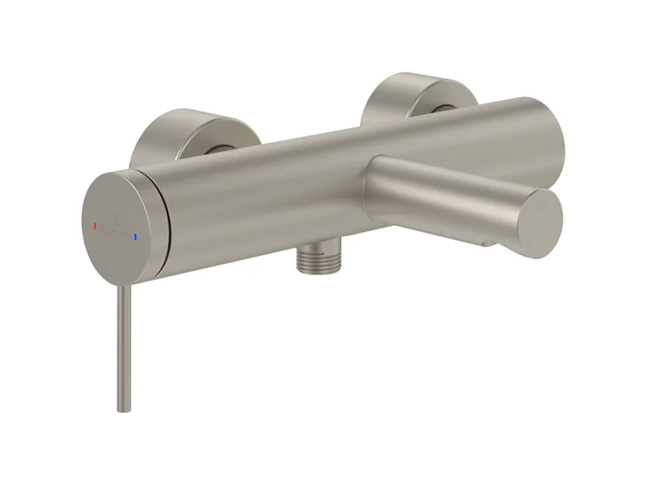 Mitigeur bain douche mécanique VILLEROY ET BOCH Loop & Friends Brushed Nickel Matt