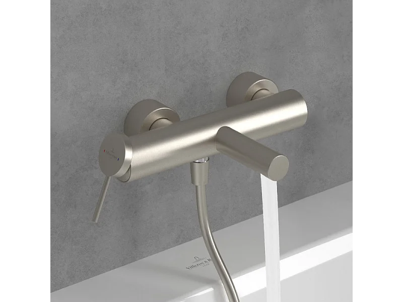 Mitigeur bain douche mécanique VILLEROY ET BOCH Loop & Friends Brushed Nickel Matt