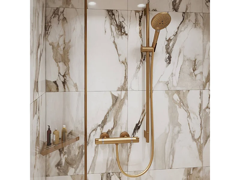 HANSGROHE Ecostat Comfort mezclador termostático de ducha bronce cepillado