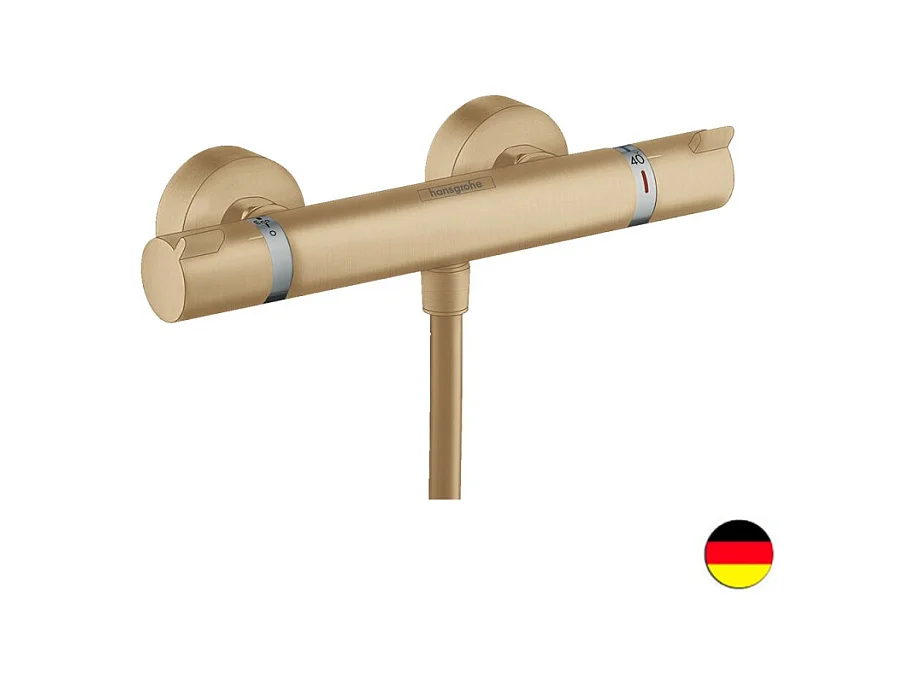 Mitigeur douche thermostatique HANSGROHE Ecostat Comfort bronze brossé