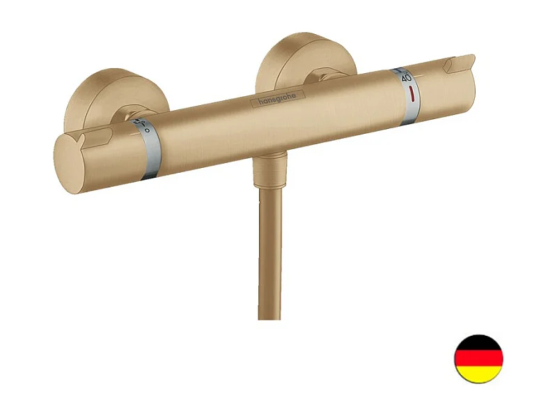 Mitigeur douche thermostatique HANSGROHE Ecostat Comfort bronze brossé