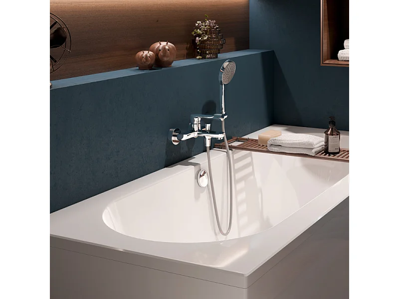 Mitigeur bain douche mécanique VILLEROY ET BOCH O novo Chrome