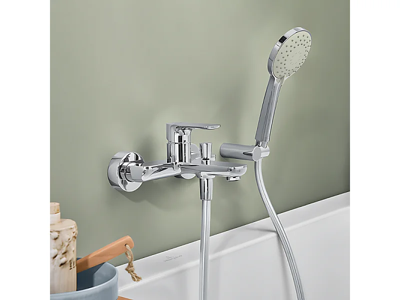 Mitigeur bain douche mécanique VILLEROY ET BOCH O novo Chrome