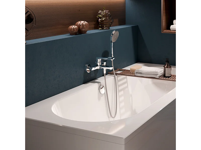 Mitigeur bain douche mécanique VILLEROY ET BOCH O novo Chrome