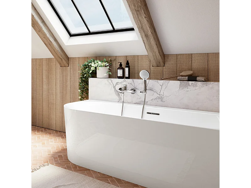 Mitigeur bain douche mécanique VILLEROY ET BOCH O novo Chrome