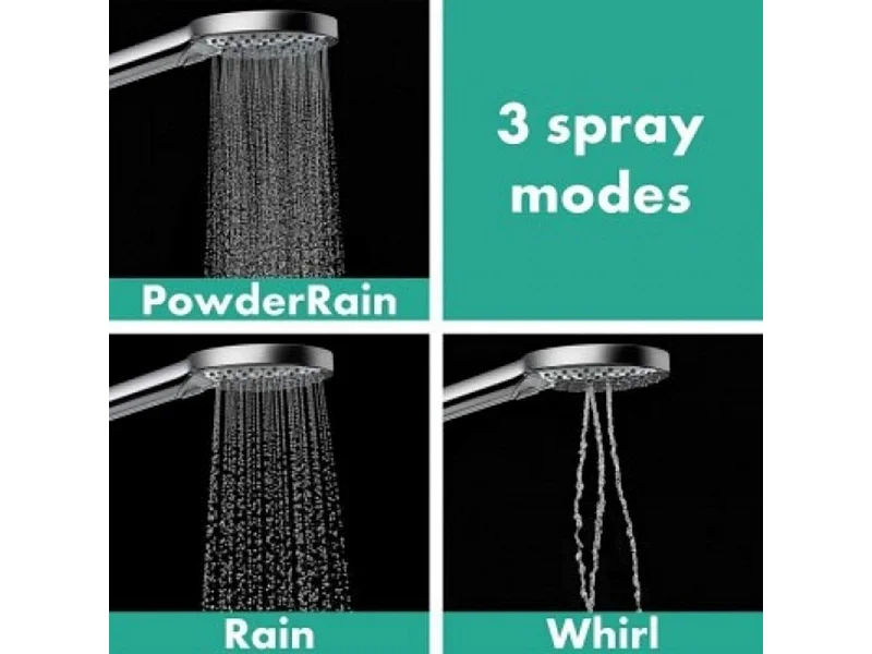 Ensemble robinet bain encastré HANSGROHE Metris chromé