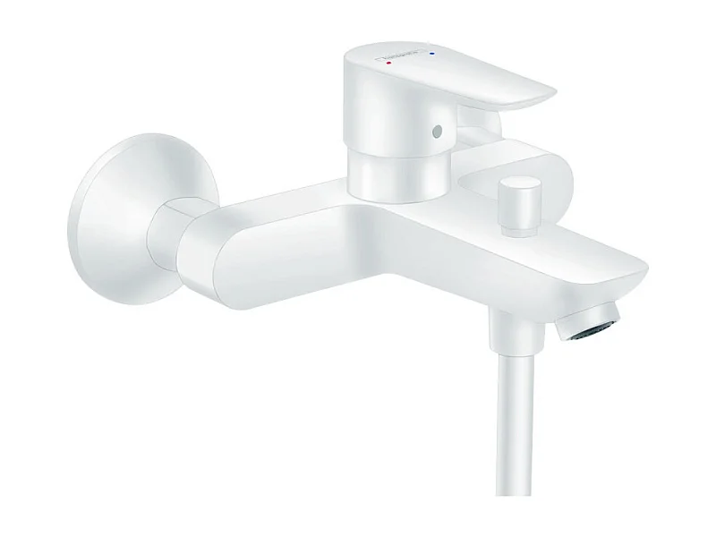 Mitigeur bain douche mécanique HANSGROHE Talis E blanc mat