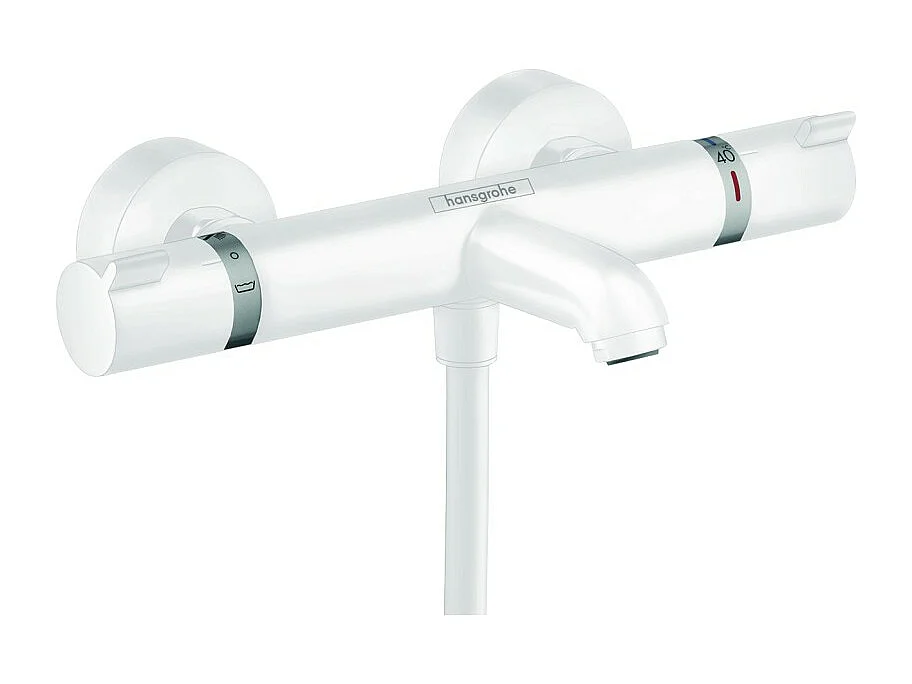 Mitigeur bain douche thermostatique HANSGROHE Ecostat Comfort blanc mat