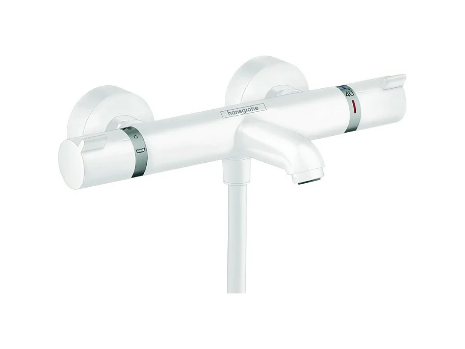 Mitigeur bain douche thermostatique HANSGROHE Ecostat Comfort blanc mat