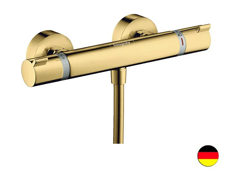 HANSGROHE Ecostat Comfort mezclador termostático de ducha aspecto dorado pulido