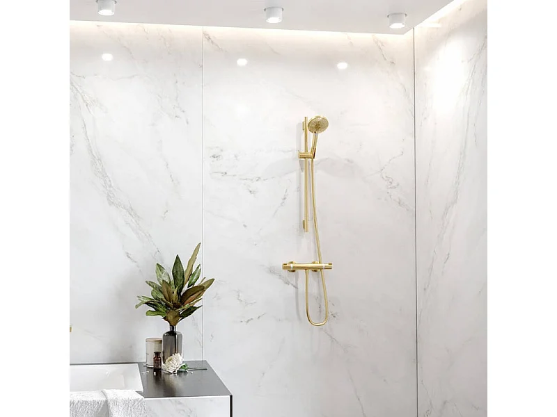 HANSGROHE Ecostat Comfort mezclador termostático de ducha aspecto dorado pulido