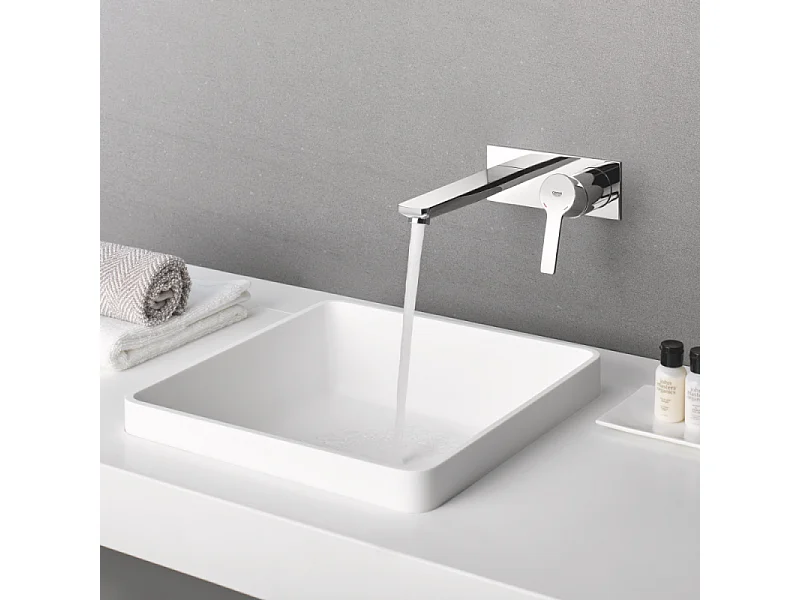 GROHE Façade LINEARE Mezclador de lavabo con 2 orificios tamaño L de superficie 207 Cromo