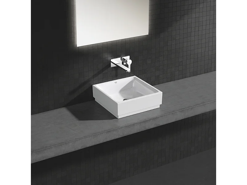 GROHE Façade LINEARE Mezclador de lavabo con 2 orificios tamaño L de superficie 207 Cromo