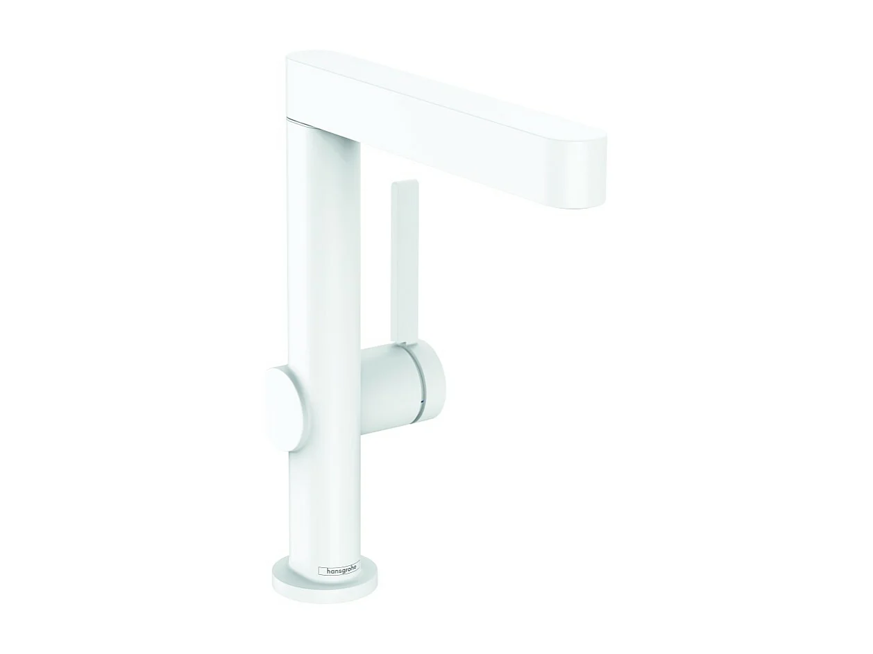 Lot de 2 mitigeurs lavabo HANSGROHE Finoris 230 + bonde Push-Open Blanc mat