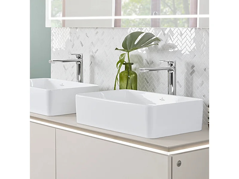 Mitigeur lavabo surélevée VILLEROY ET BOCH Liberty L sans tirette Chrome