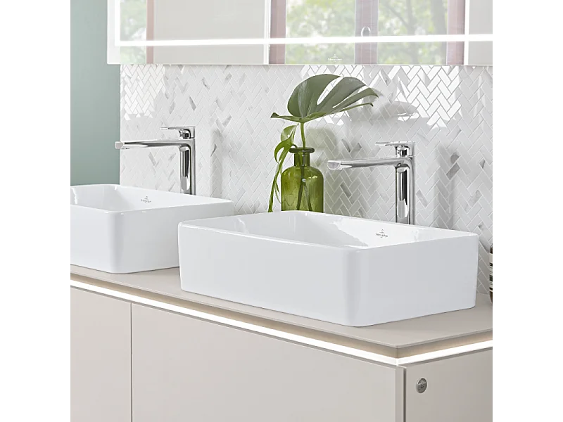 Mitigeur lavabo surélevée VILLEROY ET BOCH Liberty L sans tirette Chrome