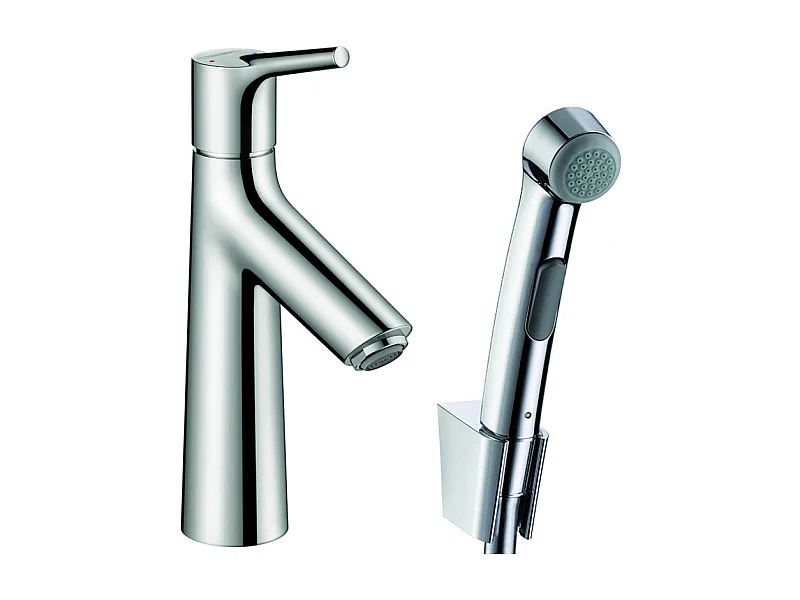 Robinet bidet avec douchette HANSGROHE Talis S + bonde Push-Open Chromé