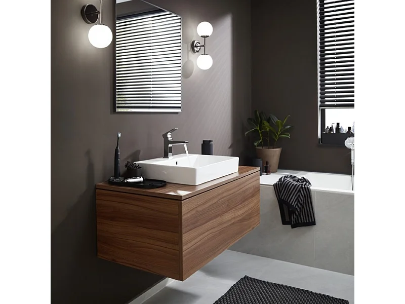 HANSGROHE Mitigeur lavabo Metropol 100 poignée manette bec court, bonde Push-Open