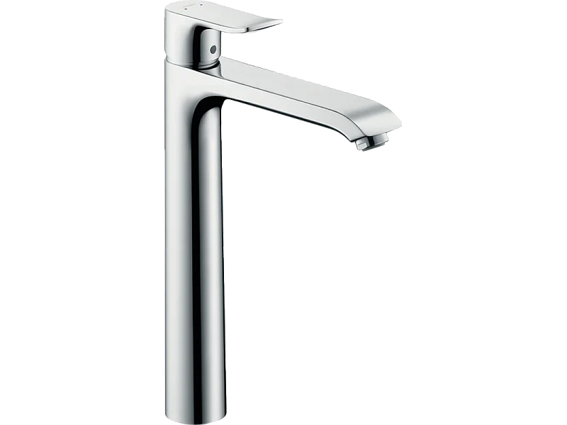 HANSGROHE Mitigeur lavabo Metris 260 surélevé pour vasque libre, avec tirette et vidage chromé