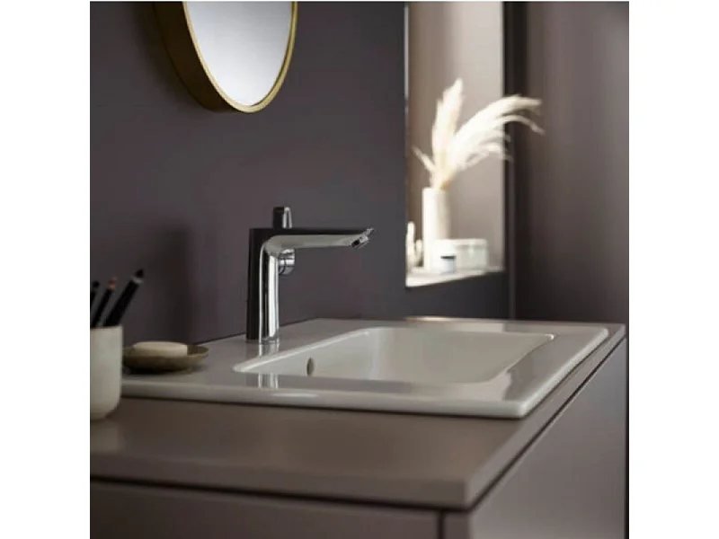 Mitigeur lavabo HANSGROHE Talis E 150 Economie d'eau, noir mat