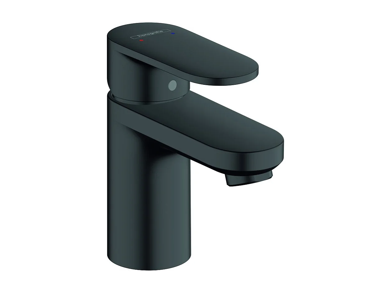 Mitigeur lavabo HANSGROHE Vernis Blend 70 Noir mat avec tirette et vidage synthétique