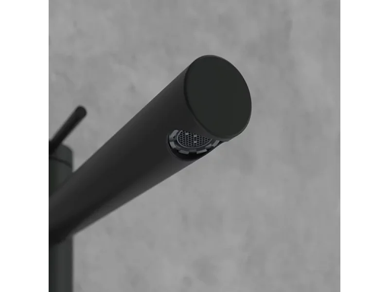 VILLEROY ET BOCH Loop & Friends Mezclador elevado de lavabo sin tirador Negro mate