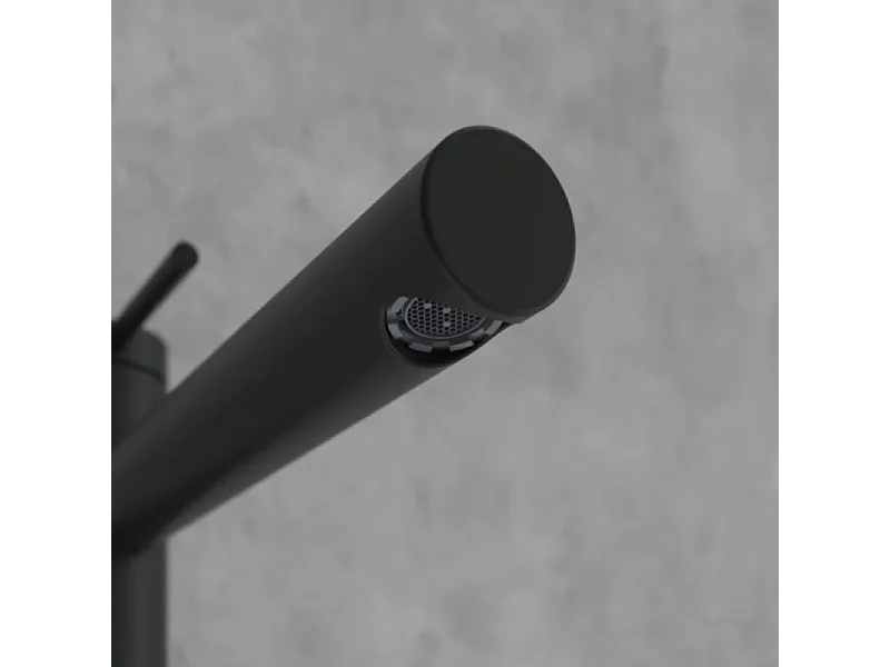 Mitigeur lavabo surélevé VILLEROY ET BOCH Loop & Friends sans tirette Noir mat