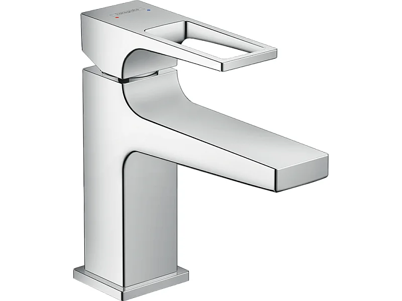 HANSGROHE Metropol 100 mezclador de lavabo, caño corto, desagüe push-open, cromo