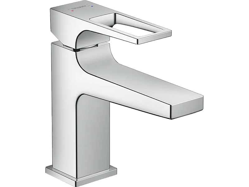 HANSGROHE Metropol 100 mezclador de lavabo, caño corto, desagüe push-open, cromo