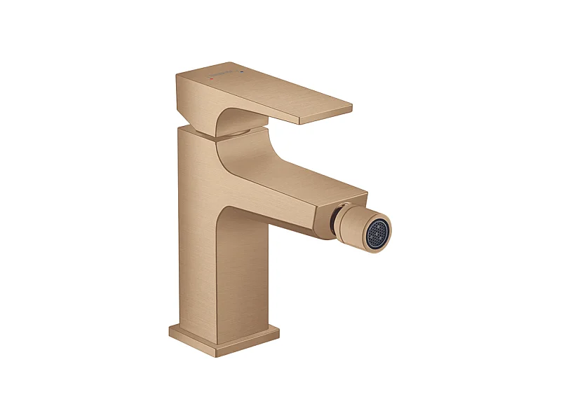 HANSGROHE Mitigeur bidet poignée manette, bonde Push-Open bronze brossé