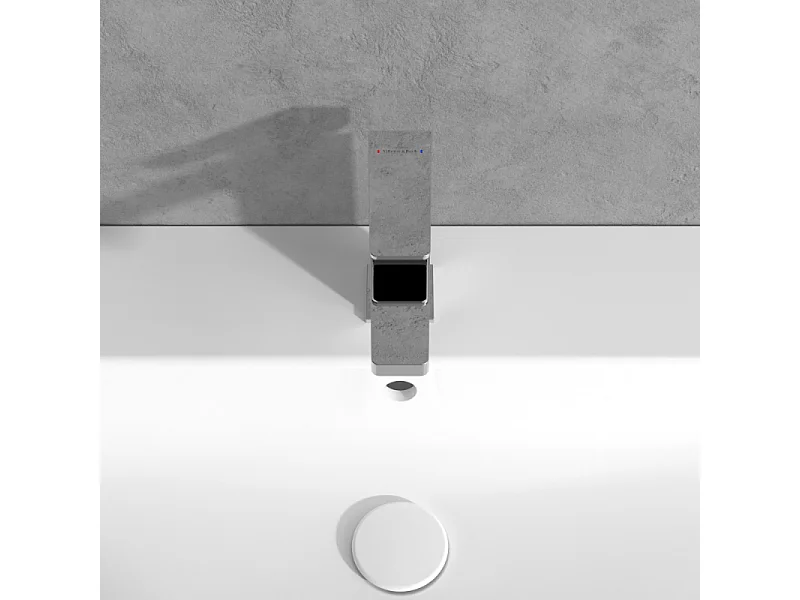 Mitigeur lavabo VILLEROY ET BOCH Architectura Square sans tirette Chrome