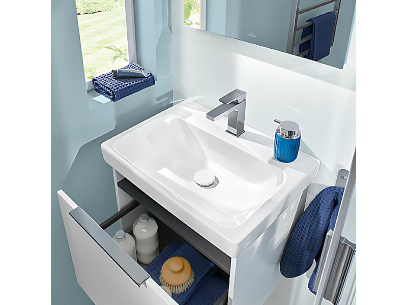 Mitigeur lavabo VILLEROY ET BOCH Architectura Square sans tirette Chrome