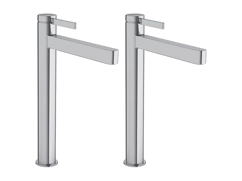 Lot de 2 mitigeurs lavabo HANSGROHE Finoris 260 + bonde Push-Open Chromé