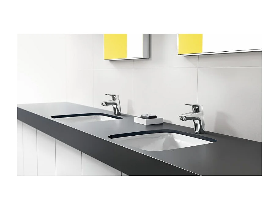 HANSGROHE Mitigeur lavabo Logis 70 CH3 CoolStart, avec tirette et vidage synthétique chromé