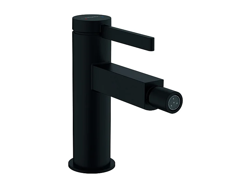 HANSGROHE Mitigeur de bidet, bonde Push-Open noir mat Finoris