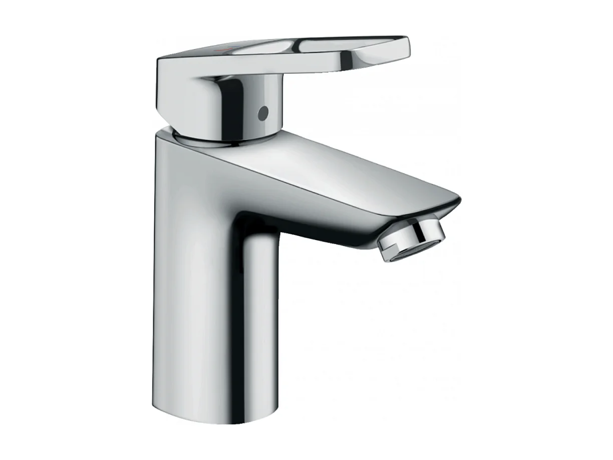 HANSGROHE Mitigeur lavabo Logis Loop 100 Eco CH3 CoolStart, avec tirette et vidage synthétique chromé