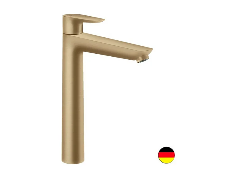 HANSGROHE Mezclador de lavabo Talis E 240, con vaciador automático y extraíble, bronce cepillado