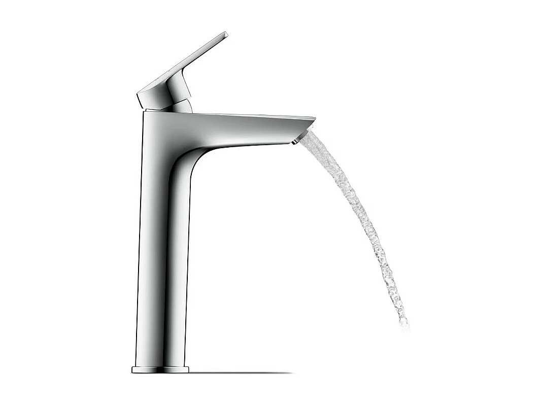 Mezclador de lavabo tamaño L DURAVIT Duravit No.1 MinusFlow cromo sin extraíble ni desagüe
