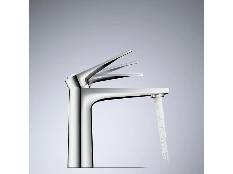 Mitigeur lavabo taille M DURAVIT Tulum Freshstart chromé sans tirette ni vidage