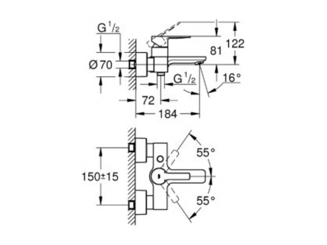 GROHE - Mitigeur Bain/Douche Grohe Lineare