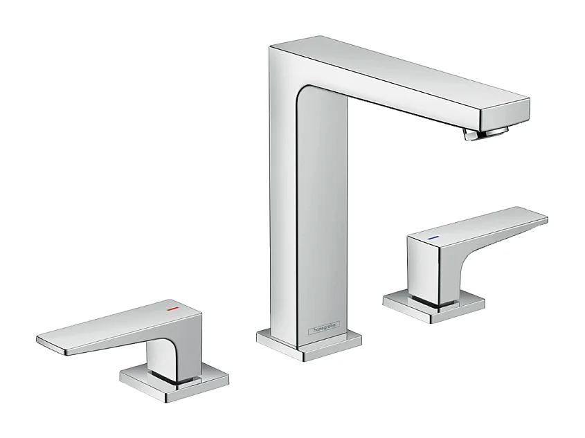 HANSGROHE Mélangeur lavabo Metropol 160 3 trous poignées manettes, bonde Push-Open chromé